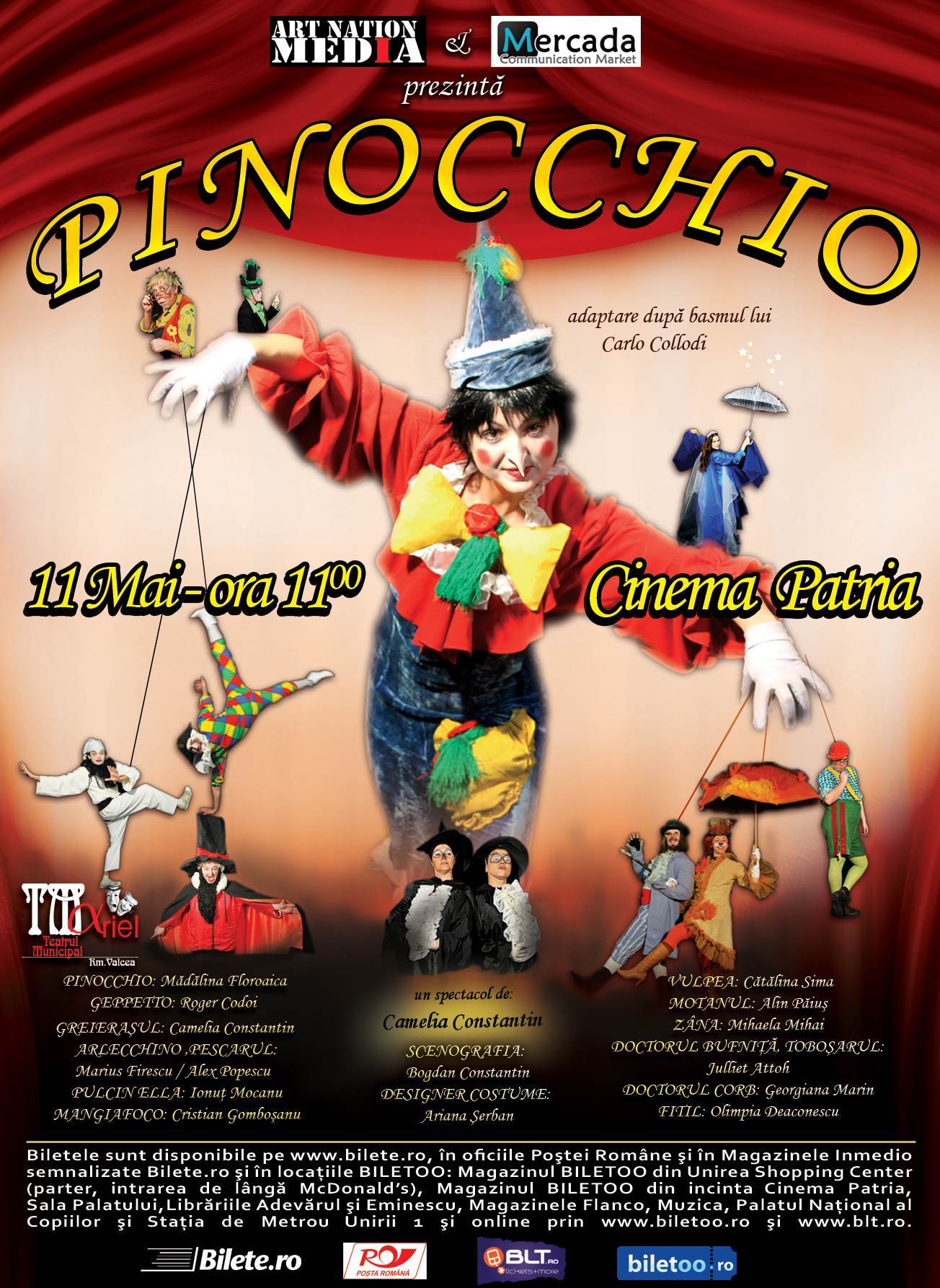 Drama Devise frame Teatru pentru copii: “Pinocchio” - Bebelu.ro