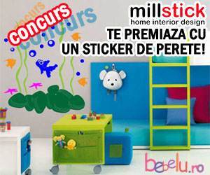 Millstick.ro te premiaza cu un sticker de perete!