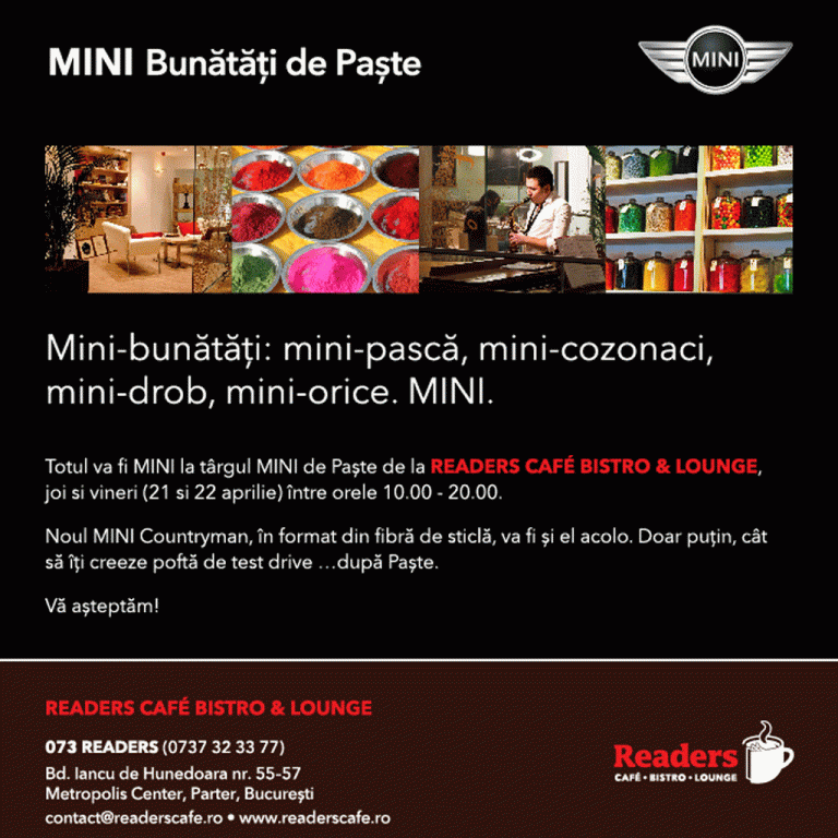MINI Târgul Bunătăţilor de Paşte la Readers Cafe