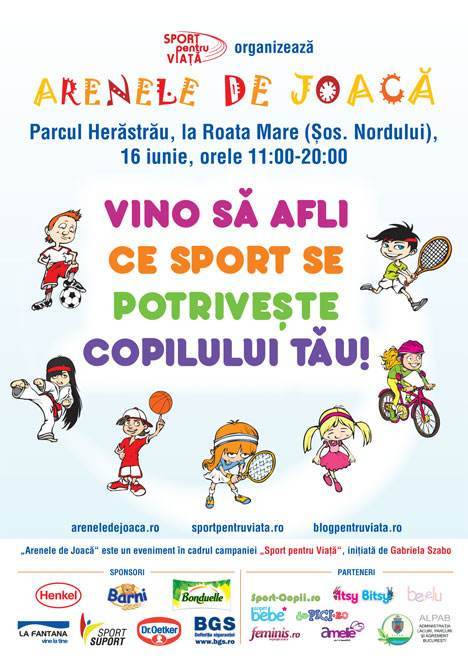Arenele de Joacă, cel mai mare eveniment sportiv pentru copii