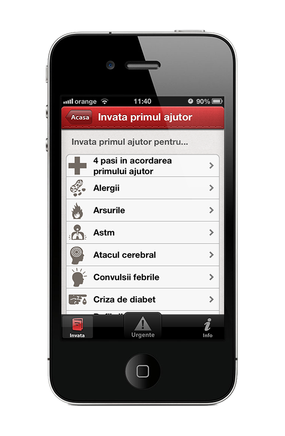 Crucea Rosie lanseaza aplicatia de prim ajutor disponibila pe telefonul mobil