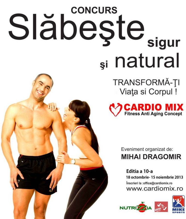 Castiga un loc in programul „Slabeste sigur si natural cu Cardio Mix” – concurs incheiat