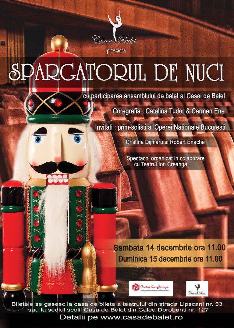 Teatrul Ion Creanga si Casa de Balet prezinta spectacolul „Spargatorul de nuci”