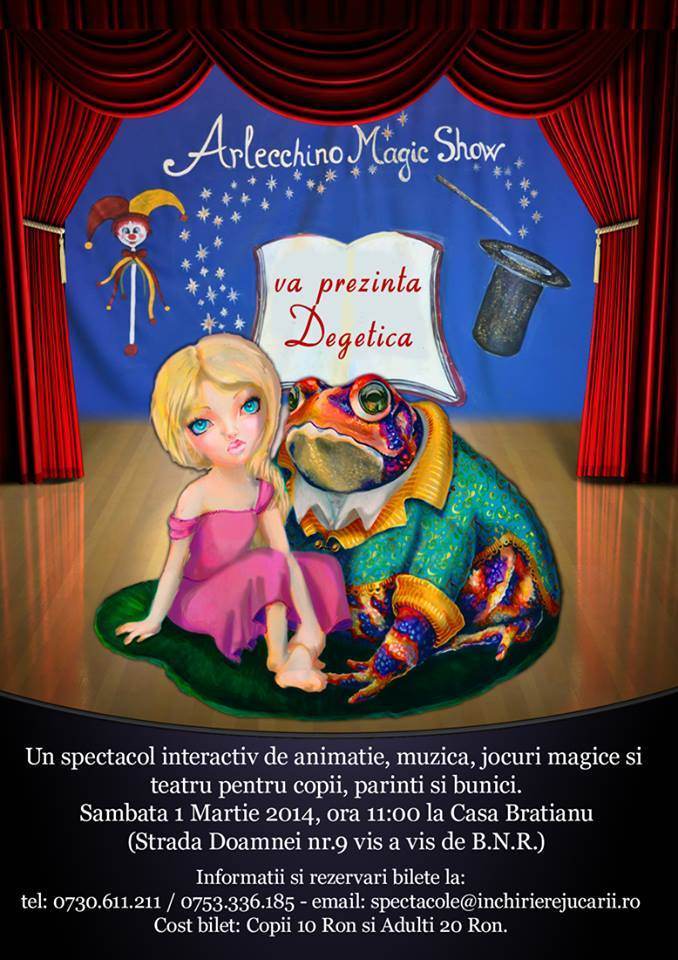 Sa petrecem ziua de 1 martie alaturi de Arlecchino Magic Show
