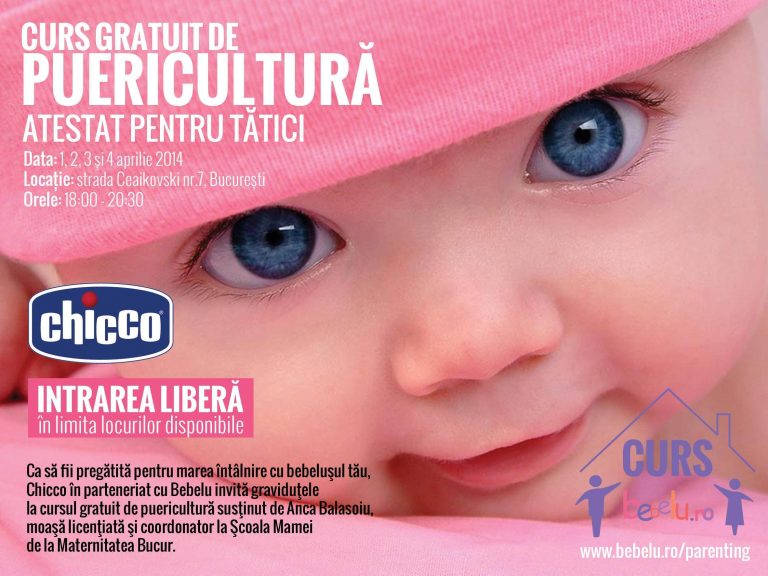 Curs gratuit de puericultura, atestat pentru tatici