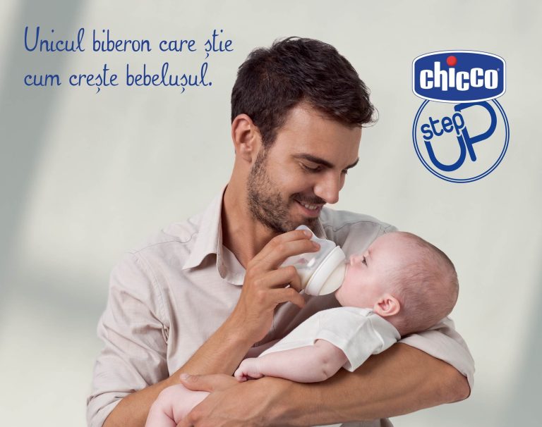 Chicco Step Up New – singurul biberon care stie cum creste bebelusul