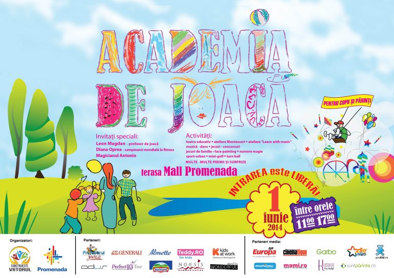 Academia de Joaca, cel mai mare eveniment dedicat învatarii prin distractie