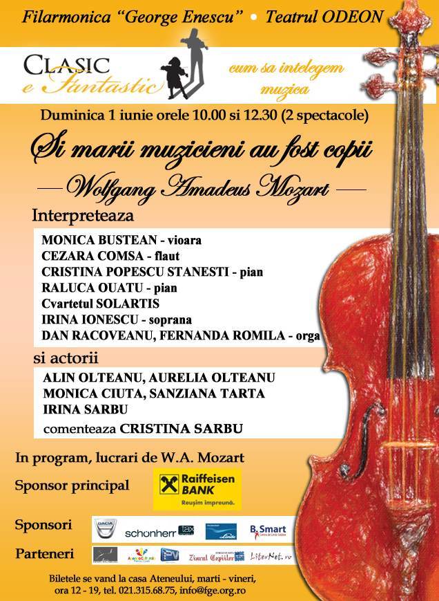 De 1 iunie, Clasic e Fantastic la Ateneul Roman