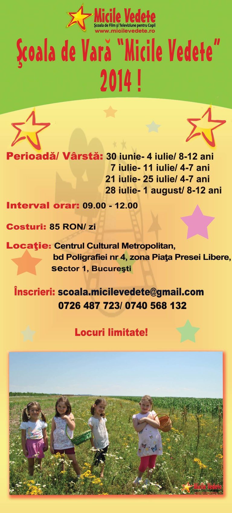 Scoala de vara ” Micile vedete”2014, editia aII-a