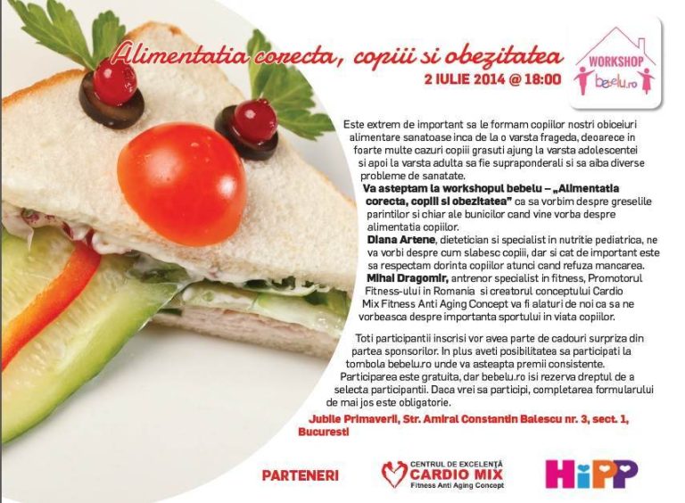 Un nou workshop bebelu – „Alimentatia corecta, copiii si obezitatea”