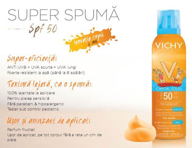 Vara aceasta se poarta -Vichy Capital Soleil Super Spuma SPF 50+