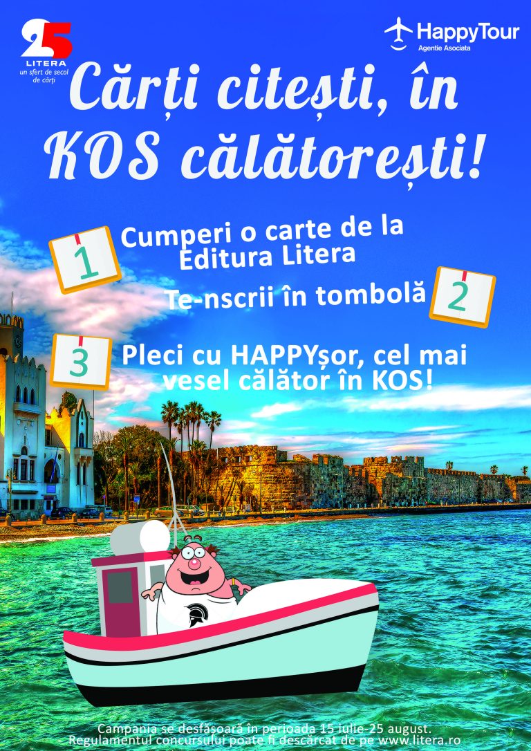 Litera încurajeaza lectura de vacanta prin campania Carti citesti, în Kos calatoresti!
