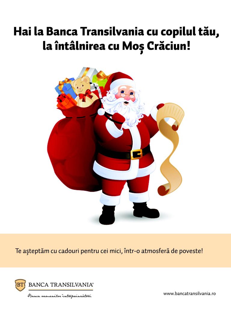 Vino sa-l intalnesti pe Mos Craciun in 6 destinatii Banca Transilvania