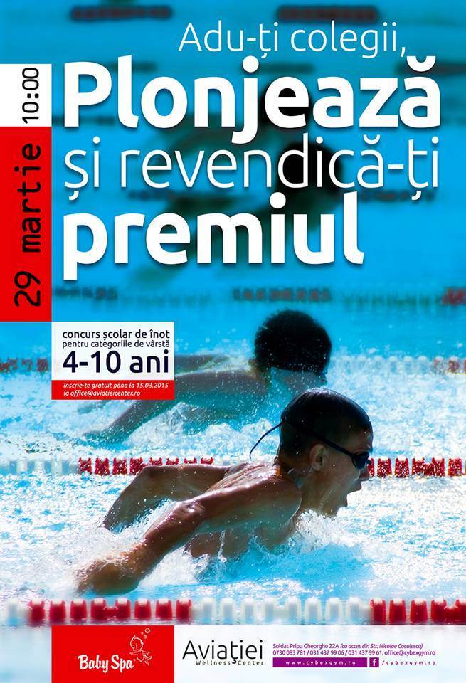Plonjeaza in bazinul Baby Spa