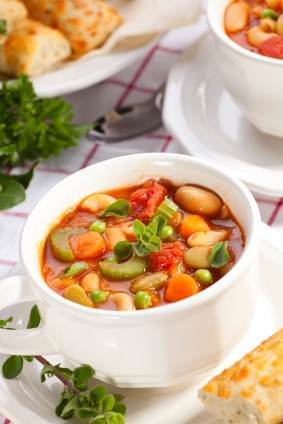 Supa minestrone de curcan
