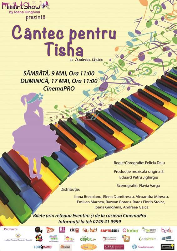 CANTEC PENTRU TISHA – PRIMUL MUSICAL PENTRU COPII REGIZAT IMPREUNA CU SPECTATORII!