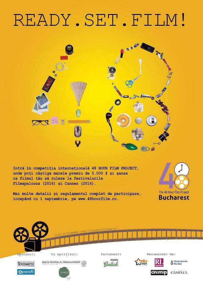 Au inceput inscrierile pentru prima editie din Bucuresti a festivalului 48 Hour Film Project