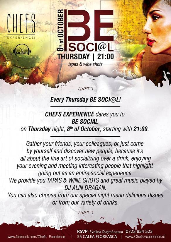 CHEFS DINNER with Jesica Zamfir – LIVE COOKING Experience @ Chefs