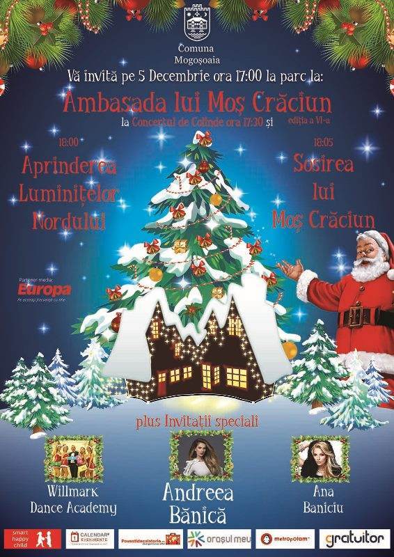 Deschidere Oficiala Ambasada lui Mos Craciun, ed.a VI a, Targusorul Brancovenilor, Mogosoaia, 5 dec.