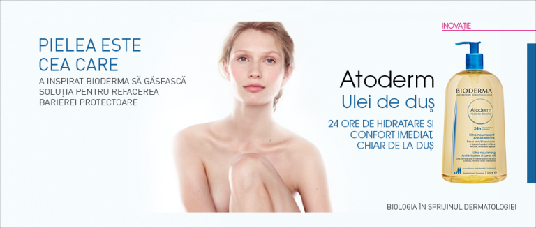 Atoderm Ulei de dus, 24 de ore de hidratare si confort imediat, chiar de la dus!