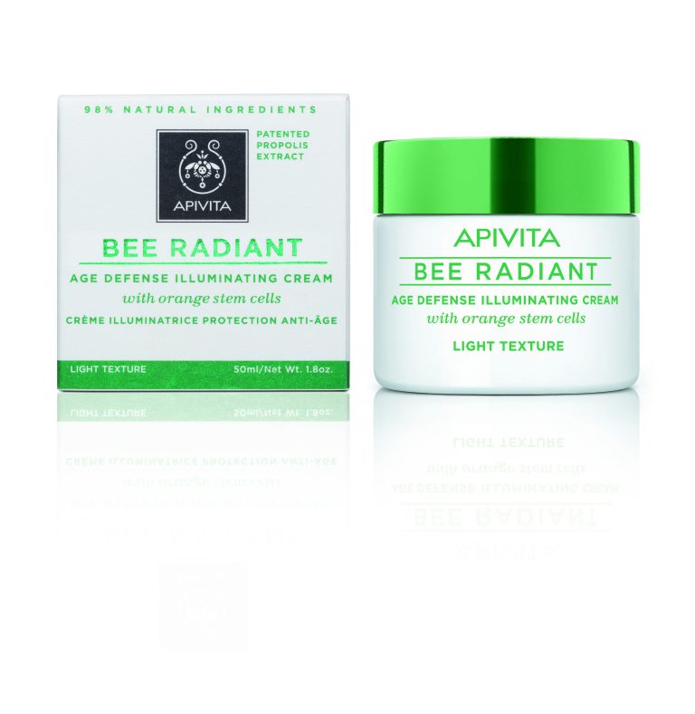 Ingrijire naturala pentru un ten luminos, fara riduri. Gama Bee Radiant de la APIVITA previne si netezeste ridurile
