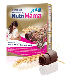 batoane NutriMama cu cereale si ciocolata pentru mame care alapteaza