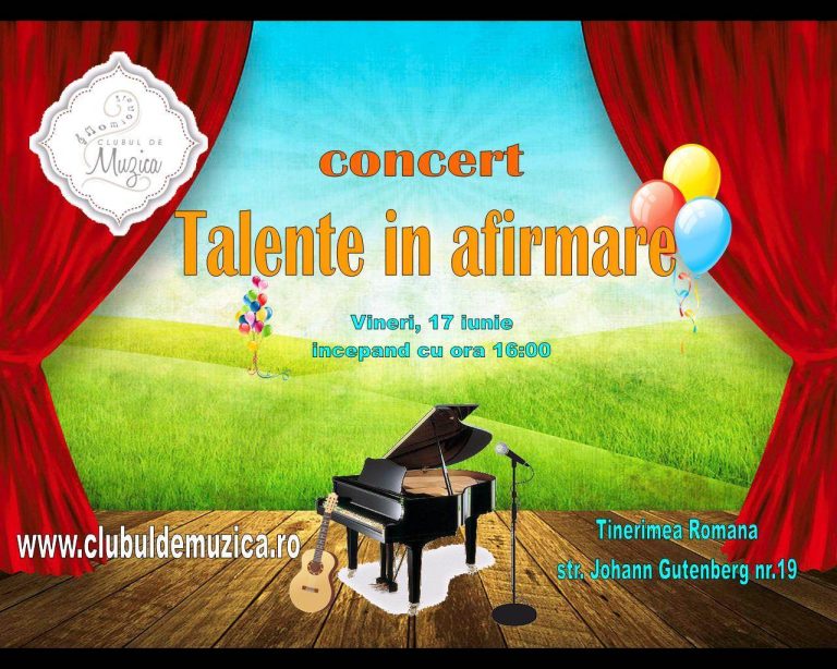 Cel de-al 5-lea concert “Talente in afirmare” marca “Clubul de Muzica.ro”