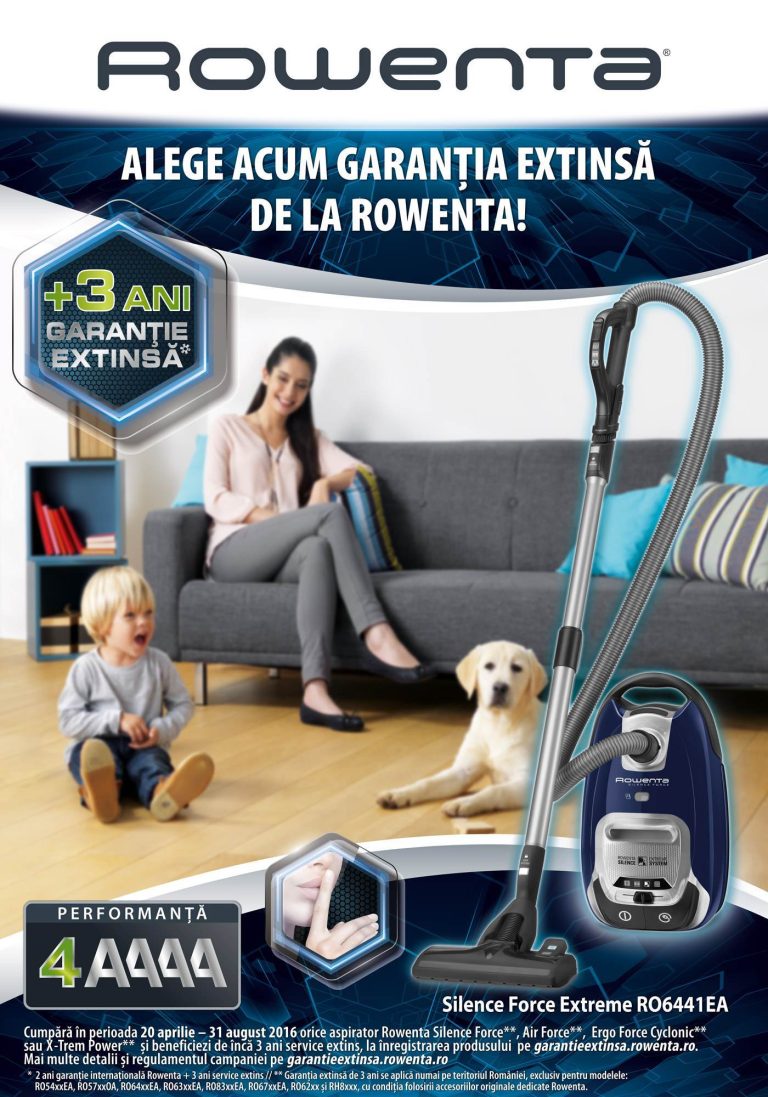 Cu Rowenta Silence Force™ poți aspira în timp ce bebe doarme