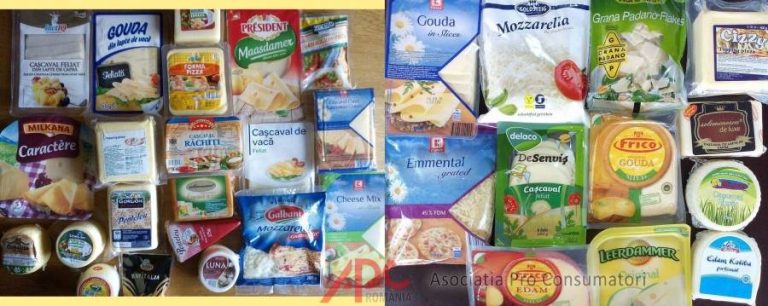 Brânzeturi cu amidon, clorură de calciu, nitrat de sodiu și natamicină