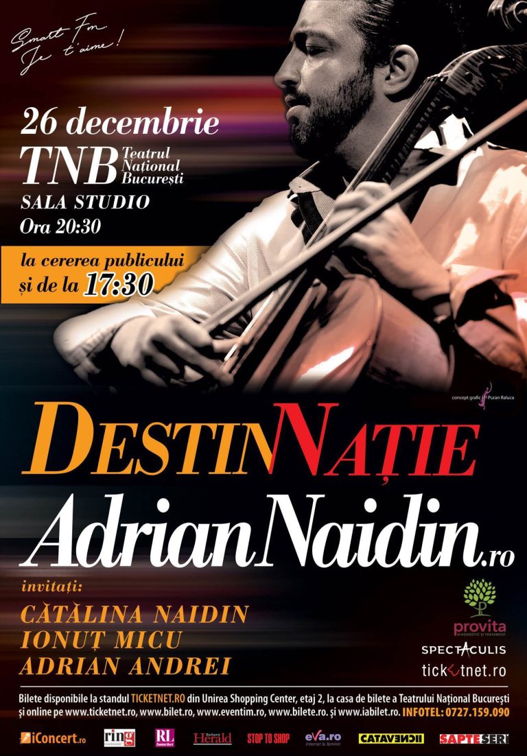 Concertul DestinNatie AdrianNaidin.ro va fi reluat