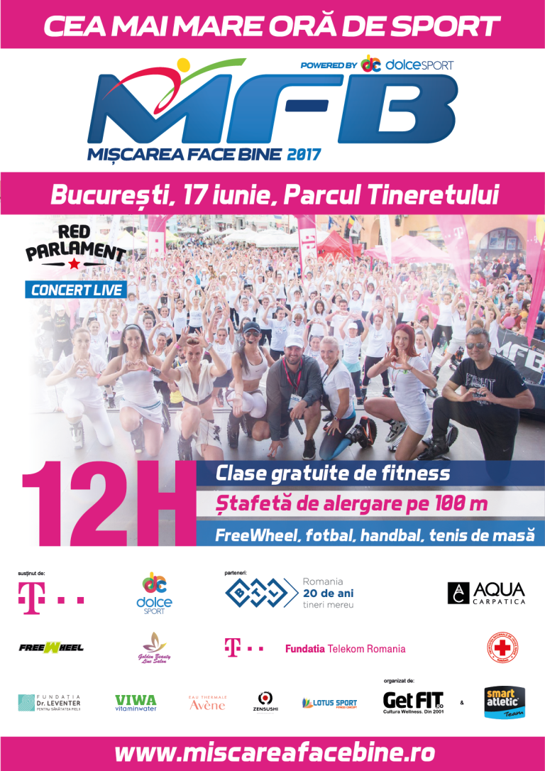 Cea de-a șaptea ediție a Celei mai mari ore de sport se va desfășura în Parcul Tineretului