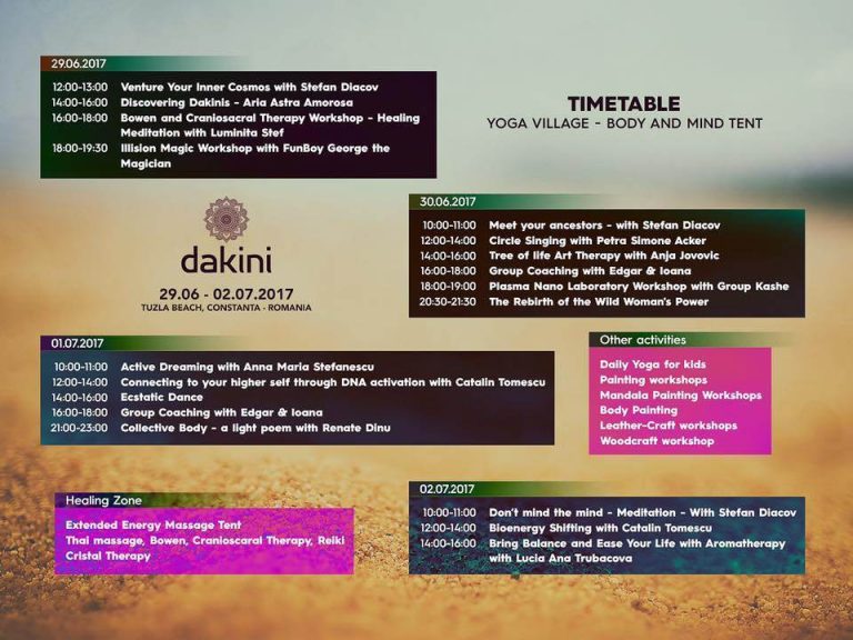 Mâine începe Dakini  – primul festival internațional estival de pe litoral