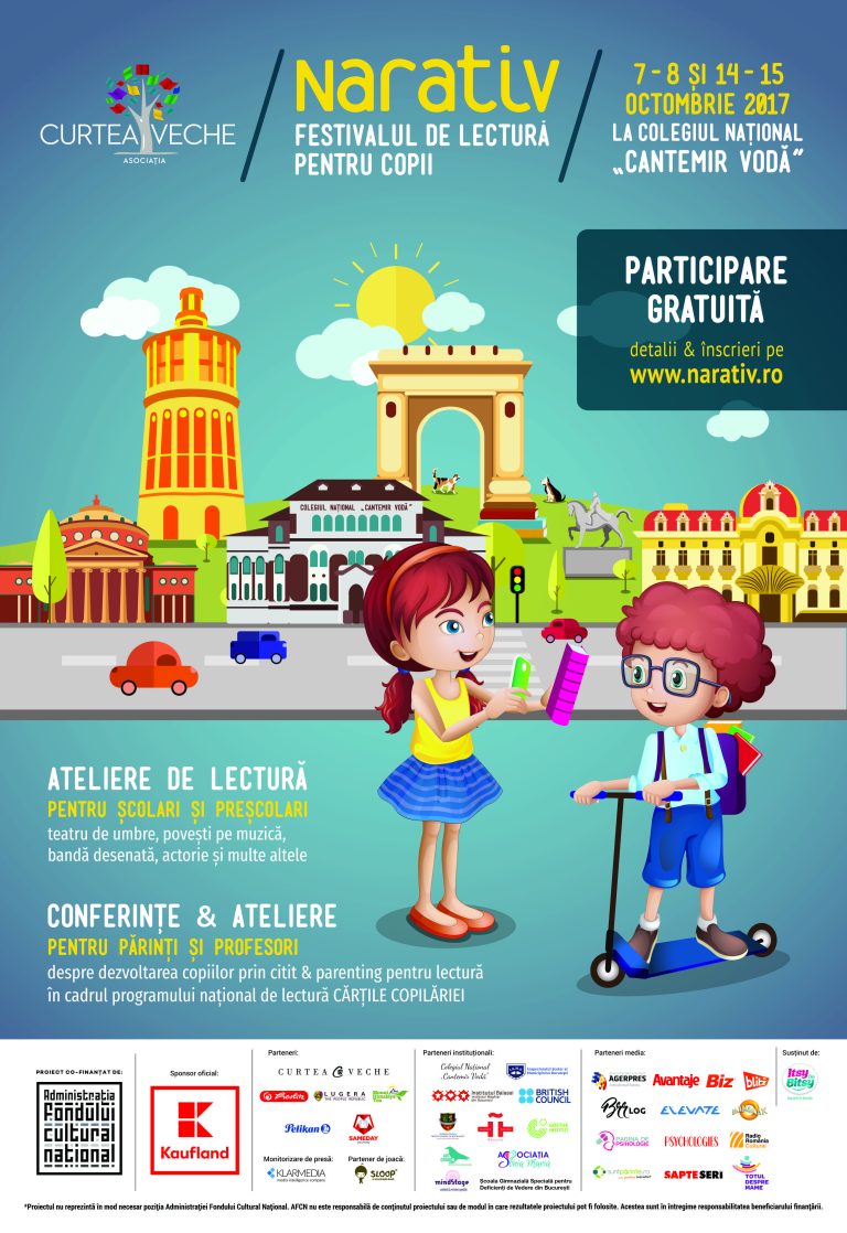 Au început înscrierile la Festivalului de lectură pentru copii NARATIV, ediția a III-a