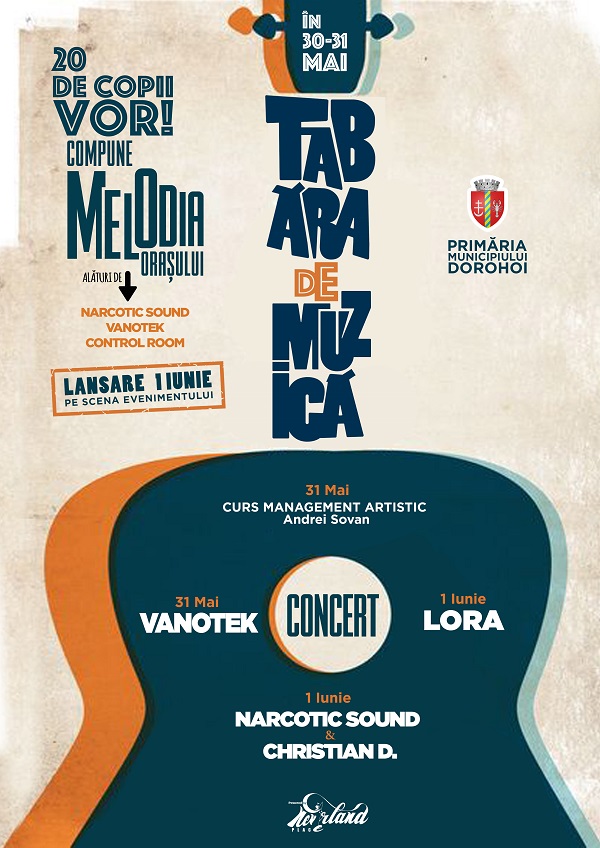 20 de copii din Dorohoi compun melodia orașului alături de Vanotek, Narcotic Sound și Control Room