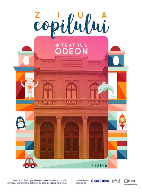 De Ziua Copilului,  Teatrul Odeon își deschide porțile pentru copiii de toate vârstele