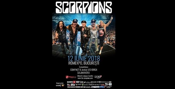 Două categorii de bilete la concertul Scorpions din 12 iunie de la București sunt epuizate