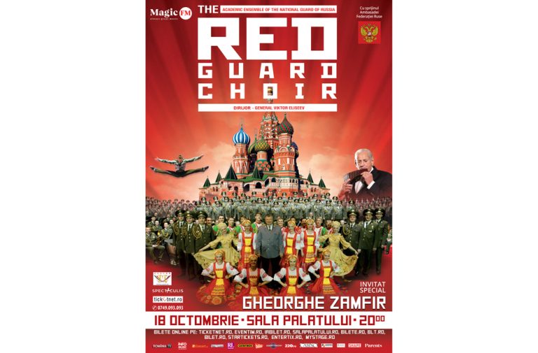 Maestrul Gheorghe Zamfir, invitat de onoare în spectacolul The Red Guard Choir de la București
