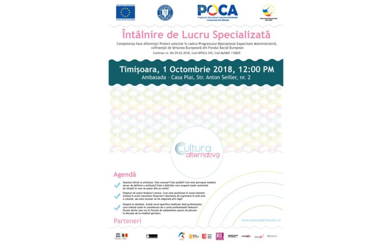 Comunicat de presa Cultura alternativă
