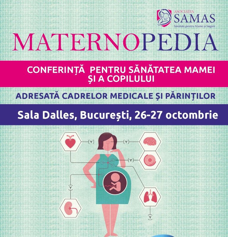 Asociația SAMAS vă invită la MATERNOPEDIA conferința pentru sănătatea mamei și a copilului
