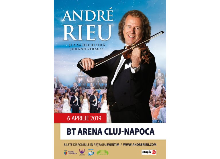Cu 15.000 de bilete vândute într-un timp record, ANDRÉ RIEU anunță al treilea concert la Cluj-Napoca, pe 6 aprilie 2019