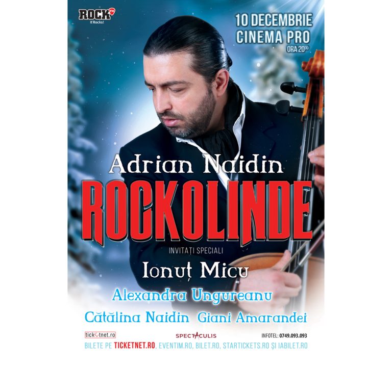 Spontaneitate artistică într-un concert inedit: Adrian Naidin prezintă rockolinde, pe 10 decembrie, la Cinema Pro