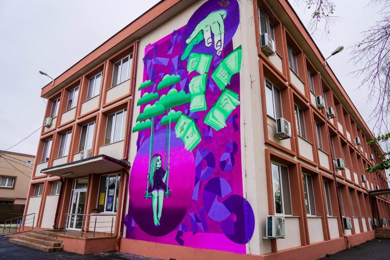 Cinci școli și licee din București au fost pictate în cadrul proiectului “Educație prin Artă”