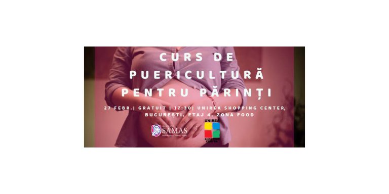Unirea Shopping Center București vă invită la un curs de îngrijire bebeluși!