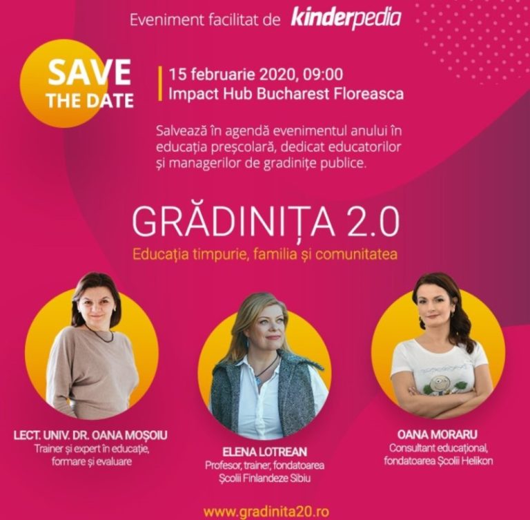 Grădinița 2.0: eveniment dedicat grădinițelor publice și relației cu familia și comunitatea