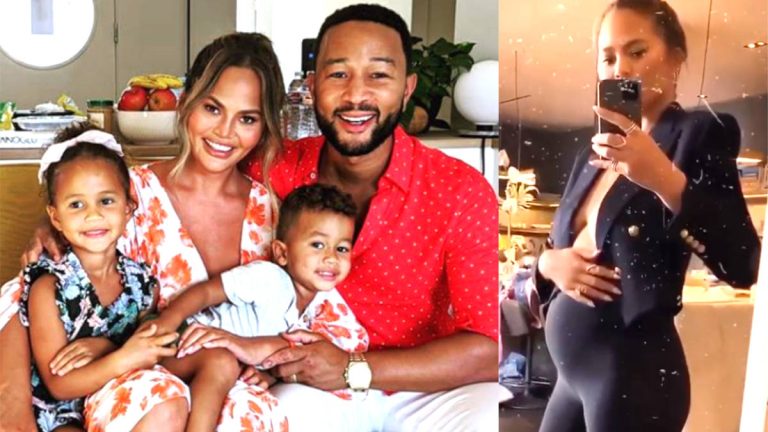 Chrissy Teigen şi John Legend aşteaptă al treilea copil – VIDEO