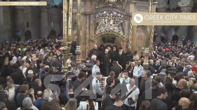 LIVE VIDEO Pogorârea Luminii Sfinte din Ierusalim